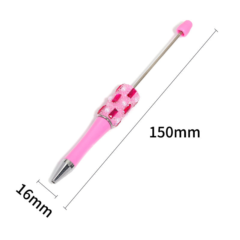 Wholesale 5pcs Beadable Pens Creative Bead Pen Ballpoint Pen